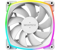 Montech AX120 PWM ARGB korpuso ventiliatorius, 3er Pack, baltos spalvos – 120mm