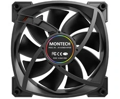 Montech Montech AX120 PWM ARGB ventiliatorius, 3 pak., juodas - 120mm