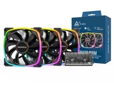 Montech Montech AX120 PWM ARGB ventiliatorius, 3 pak., juodas - 120mm
