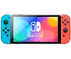 Nintendo Switch OLED konsolė (su Neon Raudona ir Neon Mėlyna Joy-Con)