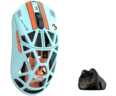 Pelė WLMouse Beast X Mini Pro Solid SIdes, Omron Opticals Switches, Mėlyna &amp; Oranžinis