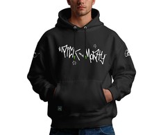 Rick and Morty Hoodie With Logo, Juodas, M
