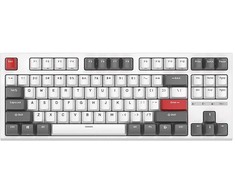 Žaidimų Klaviatūra Royal Kludge RK R87 TKL - US išdėstymas - Raudona Switches - baltos spalvos