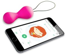 Gvibe Gballs 2 Petal Rose - Smart Kegel Trainer Bluetooth App Rožinė