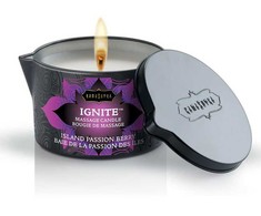 Kama Sutra Ignite Massage Oil Candle Island Passion Berry 170g