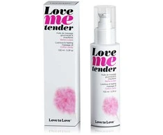 Love To Love LOVE ME TENDER - MASAŽINIS ALIEJUS - COTTON CANDY 100ml / 3.3FL.OZ.