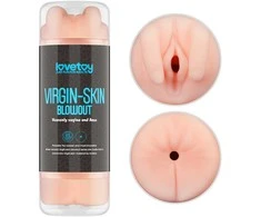 LoveToy „Virgin-Skin Blowout Stroker“ makšties ir išangės masažuoklis