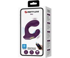 Pretty Love GRAŽUOLĖ MEILĖ - Billy Violetinė, 12 vibracijos funkcijų, nuotolinio valdymo pultas mobiliajai programėlei