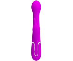 Pretty Love Flirtation PRETTY LOVE - DEJON TRIUŠIO VIBRUOTAS 3 IN 1 DAUGIAFUNKCIS VIOLETINIS