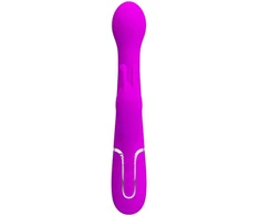 Pretty Love Flirtation PRETTY LOVE - DEJON TRIUŠIO VIBRUOTAS 3 IN 1 DAUGIAFUNKCIS VIOLETINIS
