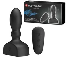 Pripučiamas prostatos masažuoklis „Pretty Love“, padidintas, 12 režimų