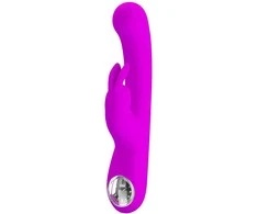 Pretty Love Flirtation PRETTY LOVE - LAMAR RABBIT VIBRUOJAMASIS STIPRINTUVAS IR VIOLETINIS G TAŠKAS