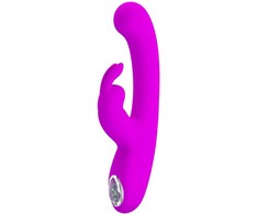 Pretty Love Flirtation PRETTY LOVE - LAMAR RABBIT VIBRUOJAMASIS STIPRINTUVAS IR VIOLETINIS G TAŠKAS