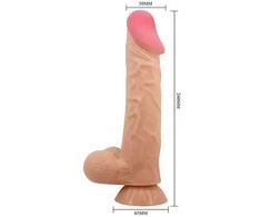 PRETTY LOVE HIGH GRADE BAILE - Slankiojanti oda 9,4'' Flesh lankstus prisisiurbimo pagrindas TPR