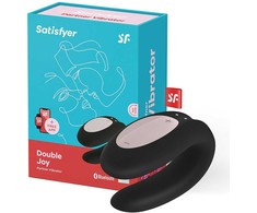 Satisfyer Double Joy Partner Vibratorius poroms valdomas programėle
