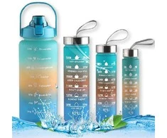 Gertuvė Gertuvių rinkinys Botella De Agua, 4 vnt., 2200+820+520+280 ml