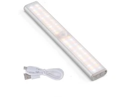 Įkraunamas LED šviestuvas su judesio jutikliu ir magnetiniu tvirtinimu