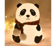 Naktinė silikoninė lempa šviestuvas Panda