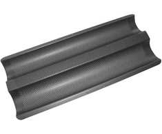 De Buyer 2-baguette perforated baking tin, 35 cm