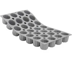 De Buyer 28 keksiukų kepimo forma, 30 x 17,6 cm, elastomoliu
