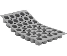 De Buyer 40-mini cakes tin, 30x17.6 cm, Elastomoule
