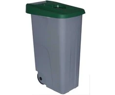 Basket DE-23250 lid with opening, žalias