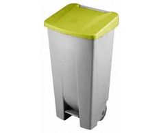 Basket solid lid DE-23400, yellow