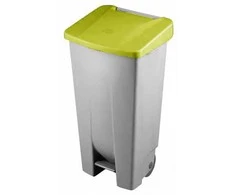 Basket solid lid DE-23400, yellow