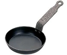 Blue Mini frying pan mėlynas steel