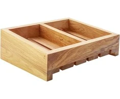 Box GN 1/2, slanted, 2 compartments, Tropos