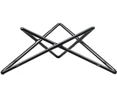 Buffet base Star, 26x23x10 cm, juodas