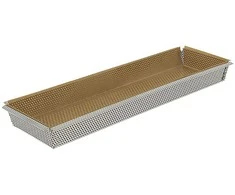 De Buyer Cake mould, 35x10.5x3.5 cm, perforated