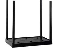 Charging base for lamps, 6 sockets, juodas