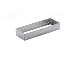De Buyer Confectionery rim, perforated, 28x11x2 cm