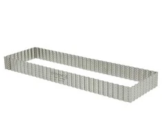 Confectionery rim, perforated, wavy, 35x10x3 cm