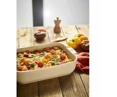 PEUGEOT APPOLIA stačiakampis indas 36 cm ecru