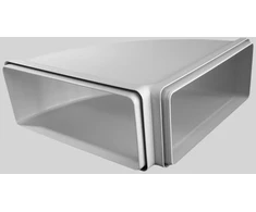 Gartraukio priedas ELICA Horizontal Rectangular Bend 90 deg. 220x90 mm