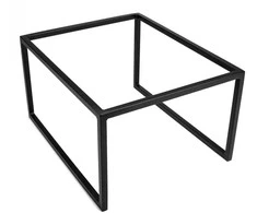 GN1/2 base, steel, lacquered, tall, juodas, Mesos