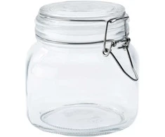 Jar, 750 ml, with buckle, 4 pcs