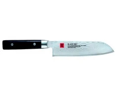 KASUMI Japoniškas Santoku peilis, ilgis 18 cm, Damasko plienas DAMASCUS