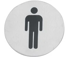 Mens toilet sign, 7.5 cm