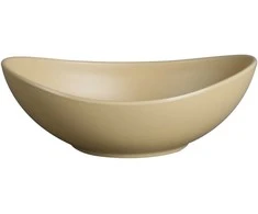 Oval bowl, 18x13 cm, beige