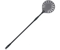 Pizza peel, 120 cm long, round, perforated
