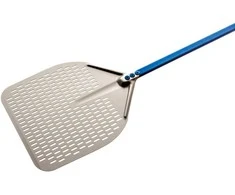 Pizza shovel, 120 cm, rectangle, perforaed, Azzurra