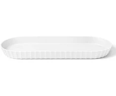 Platter, 37.5x15 cm, baltas, Paestum Collection