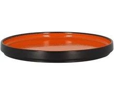 RAK PORCELAIN Plokščia lėkštė, apvali, 23 cm, oranžinė FIRE