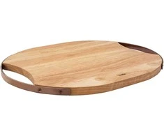 Serving board, 47,6x38 cm, oval, mango