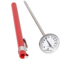 Thermometer with case, 14 cm, -10°C to 100°C