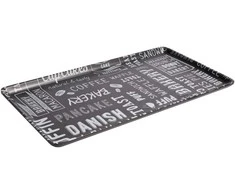 Tray GN 1/3, with pattern, juodas
