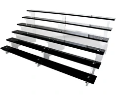 Tribune display unit, 70x37x36 cm, juodas